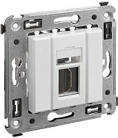 Розетка HDMI без рамки DKC Avanti 1-м. белое облако картинка